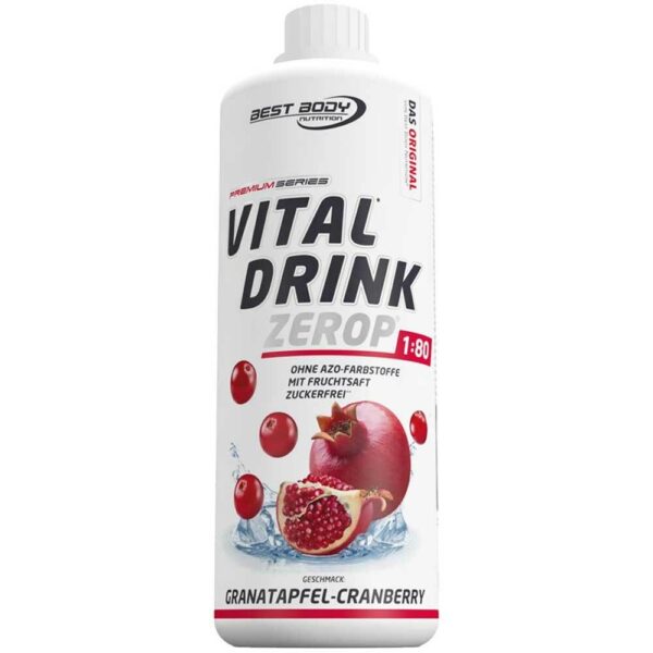 Best Body Nutrition Low Carb Vital Drink Granatapfel-Cranberry