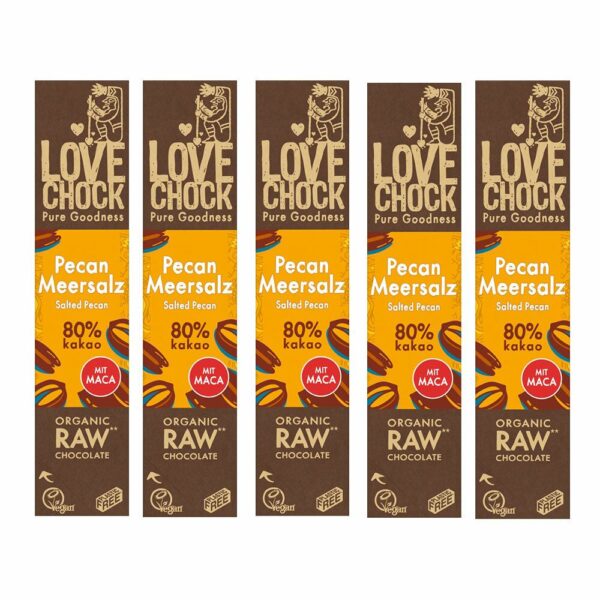 Lovechock Pecan Meersalz 80% Kakao