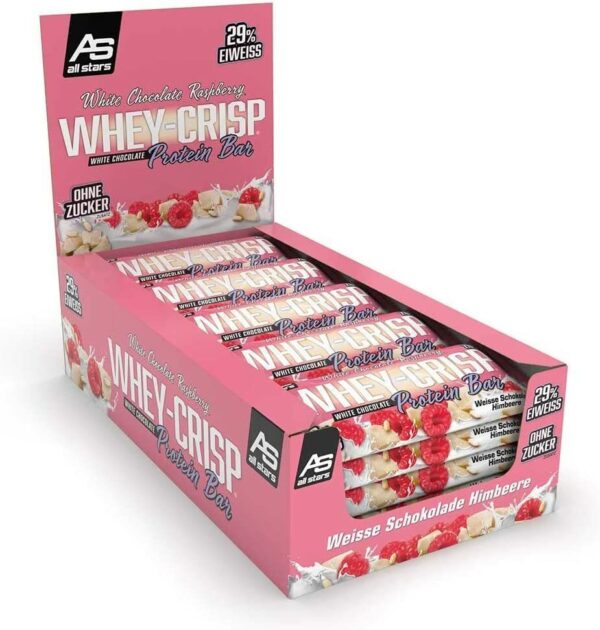 All Stars® Whey-Crisp Protein Bar White Chocolate Raspberry