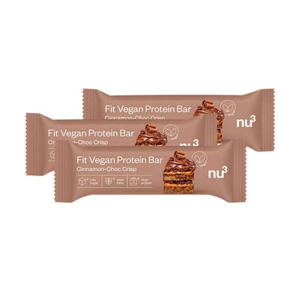 nu3 Fit Vegan Protein Bar Cinnamon-Choc Crisp