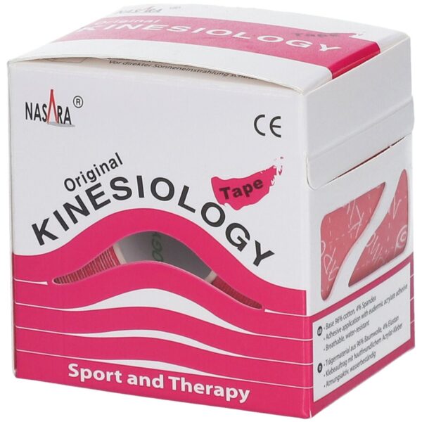 Nasara® Kinesiology-Tape classic 5 cm x 5 m Rolle Pink