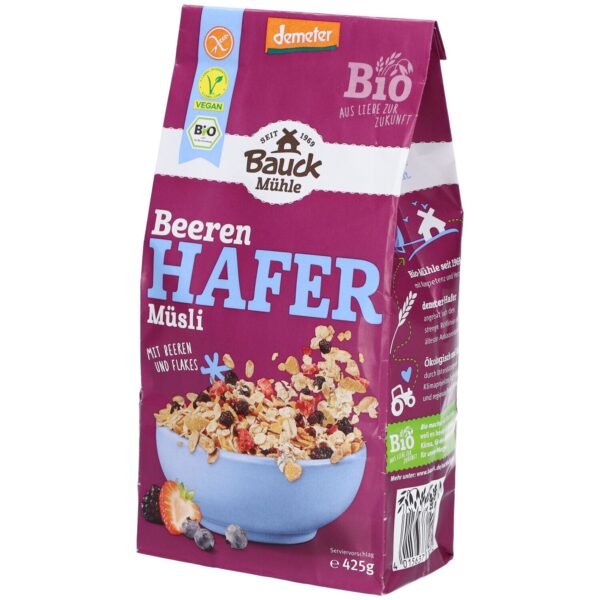 Bauckhof Hafermüsli mit Beeren