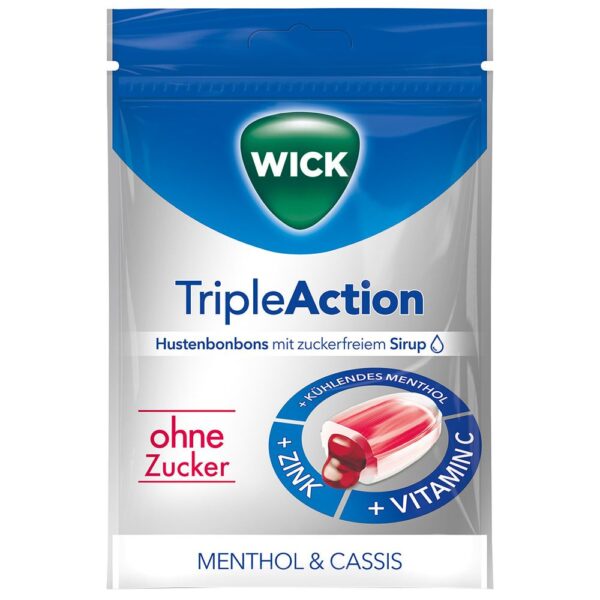 Wick TripleAction Menthol & Cassis ohne Zucker