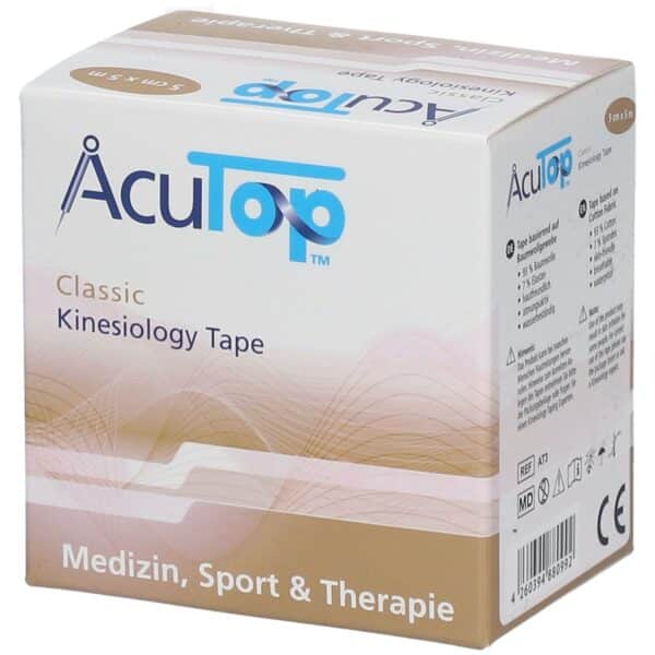 AcuTop® Classic Kinesiology Tape beige 5 x 5 cm