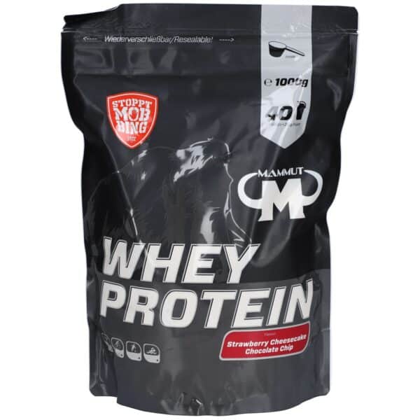 Mammut Whey Protein Strawberry Cheesecake Chocolate Chip Pulver