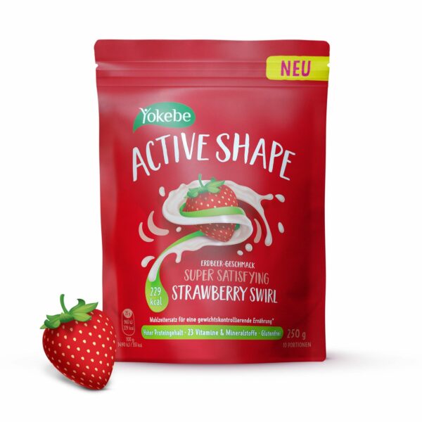 Yokebe Active Shape Strawberry Swirl