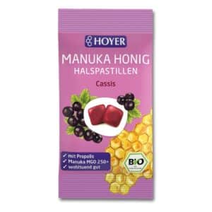 Hoyer Manuka Honig Halspastillen Cassis