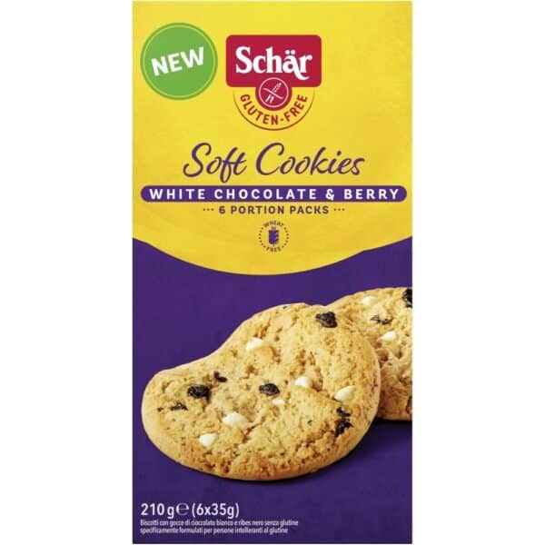 Schär Soft Cookies White Chocolate Berry glutenfrei