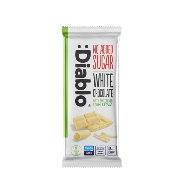 :Diablo No Added Sugar White Chocolate with Stevia