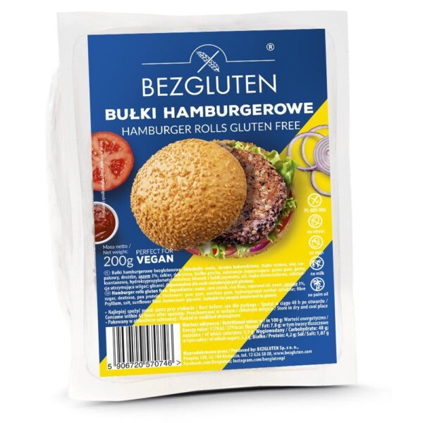 Bezgluten Hamburger Brötchen glutenfrei