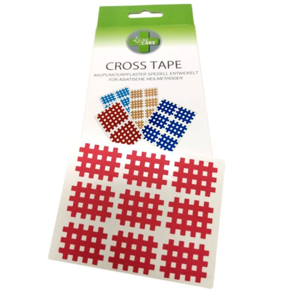 LisaCare Cross Tape Akupunkturpflaster - 21mm x 27mm in Rot