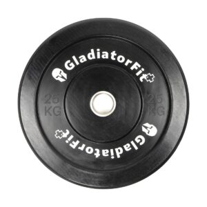 Olympische Scheibe schwarz Gummi 'Bumper Plate' O 51mm