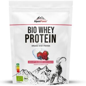 AlpenPower Bio Whey Protein- Joghurt / Wildberry
