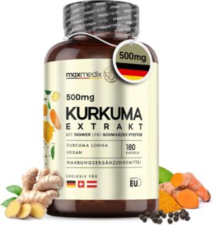 maxmedix Kurkuma Extrakt Kapseln