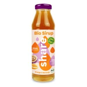share Bio Sirup Orange-Maracuja in Glas pfandfrei