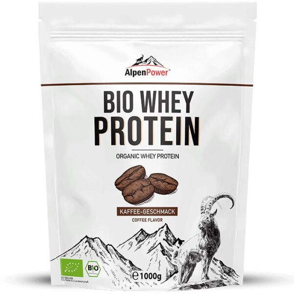 AlpenPower Bio Whey Protein- Kaffee