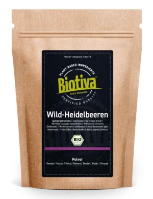 Biotiva Wild Heidelbeeren Pulver Bio