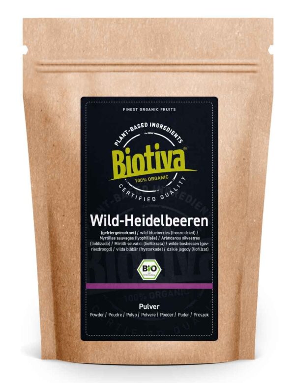 Biotiva Wild Heidelbeeren Pulver Bio