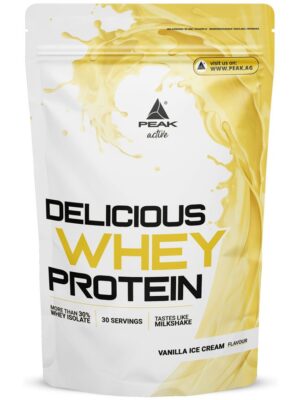 Peak Delicious Whey Protein - Geschmack Vanilla Ice Cream