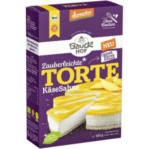 Bauckhof Torte Käse Sahne Backmix glutenfrei