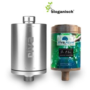 rivaALVA Skin & Hair Wasserfilter Duschfilter - Edelstahl