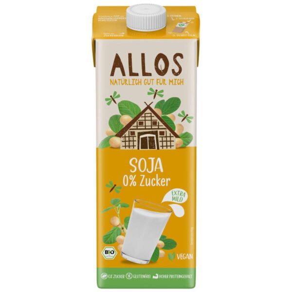 Allos Soja Drink 0% Zucker glutenfrei