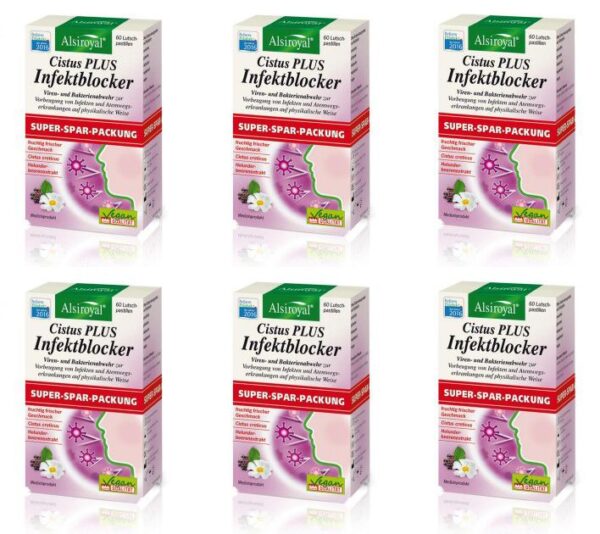 6x Alsiroyal Cistus Plus Infektblocker Doppelpack 6x60 Tabletten