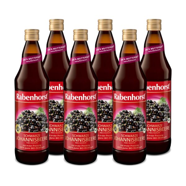 Rabenhorst Schw. Johannisbeere Muttersaft BIO