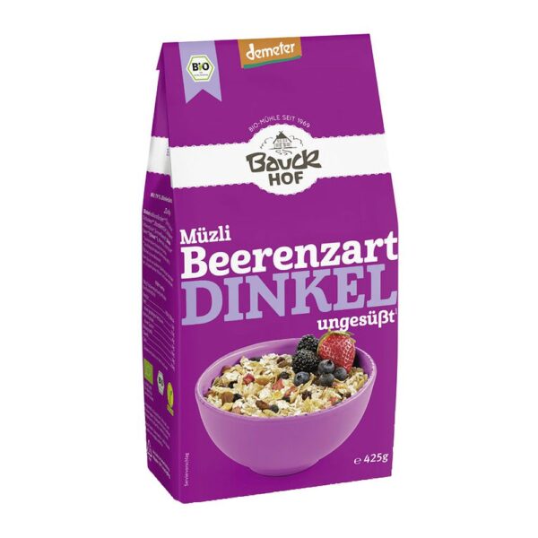 Bauckhof Bio Dinkel Müsli beerenzart