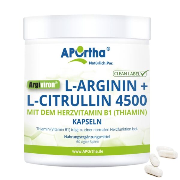 APOrtha® Argiviron® L-Arginin + L-Citrullin + Vitamin B1 Kapseln